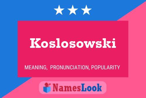 Постер имени Koslosowski