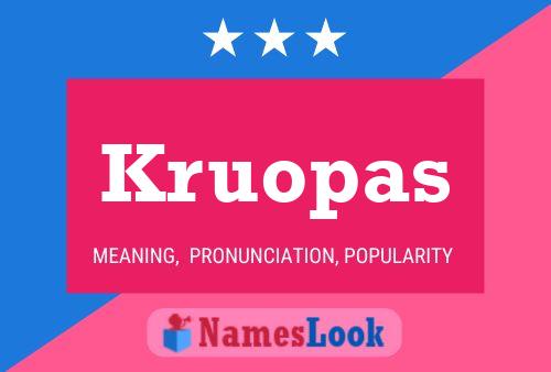 Постер имени Kruopas