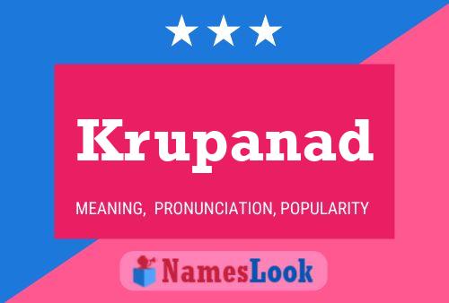 Постер имени Krupanad