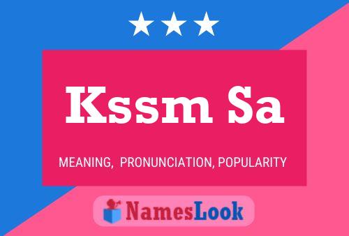 Постер имени Kssm Sa