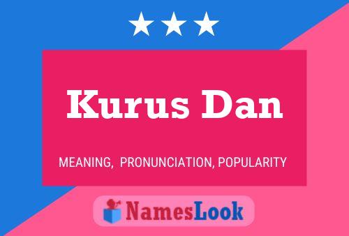 Постер имени Kurus Dan