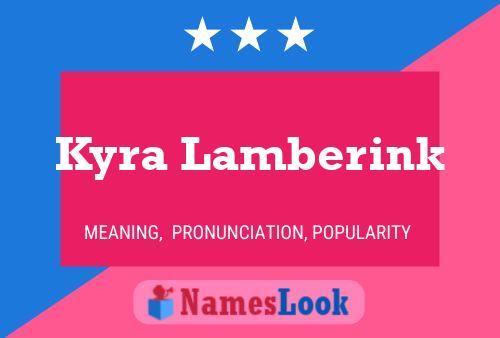 Постер имени Kyra Lamberink