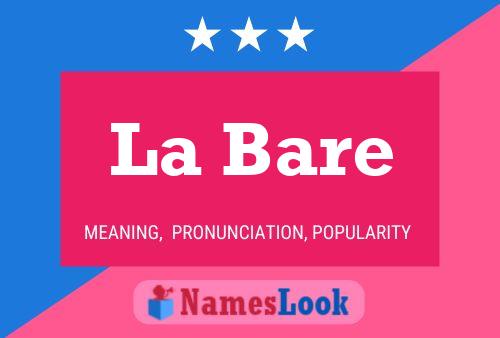 Постер имени La Bare