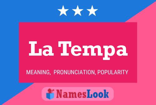 Постер имени La Tempa