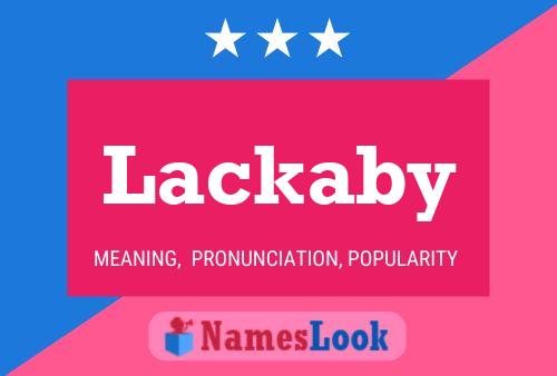 Постер имени Lackaby