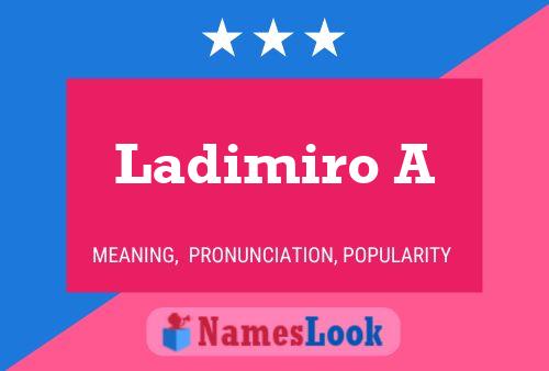 Постер имени Ladimiro A