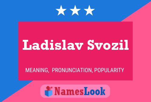 Постер имени Ladislav Svozil