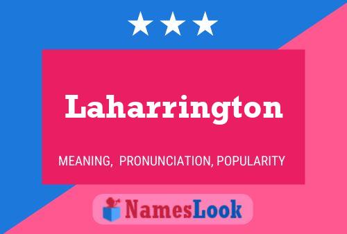 Постер имени Laharrington