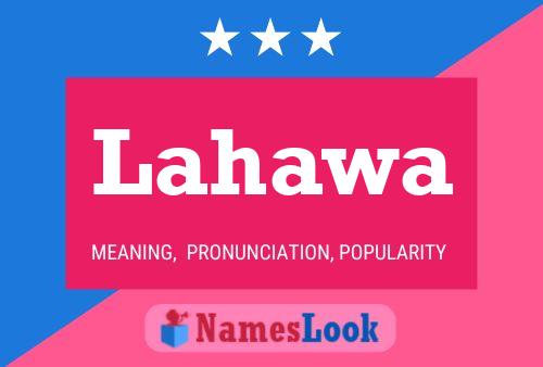 Постер имени Lahawa