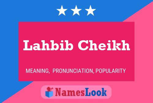 Постер имени Lahbib Cheikh