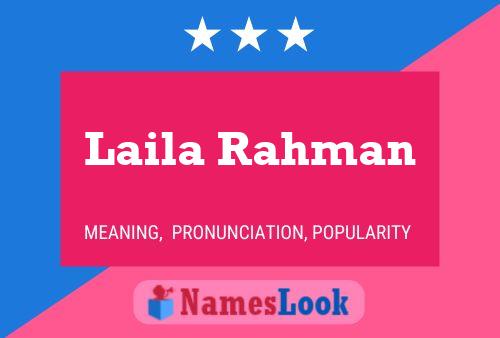 Постер имени Laila Rahman