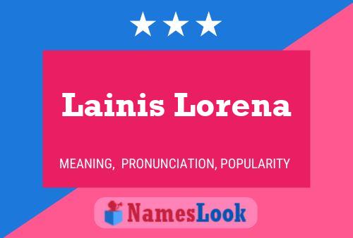 Постер имени Lainis Lorena