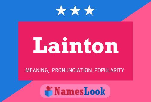 Постер имени Lainton