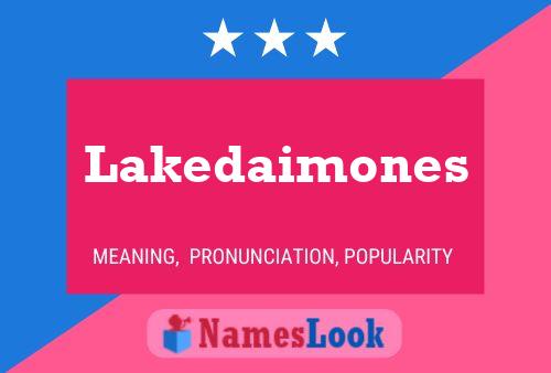 Постер имени Lakedaimones