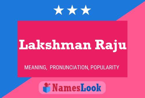 Постер имени Lakshman Raju