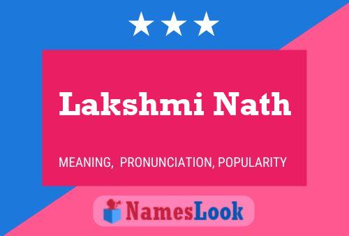 Постер имени Lakshmi Nath