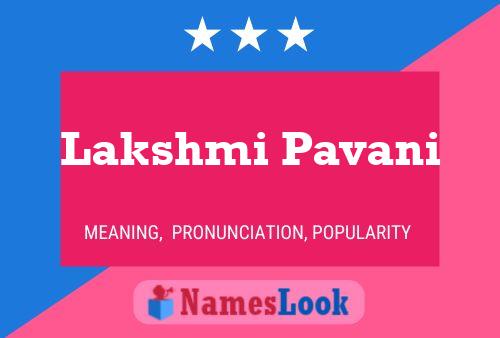 Постер имени Lakshmi Pavani