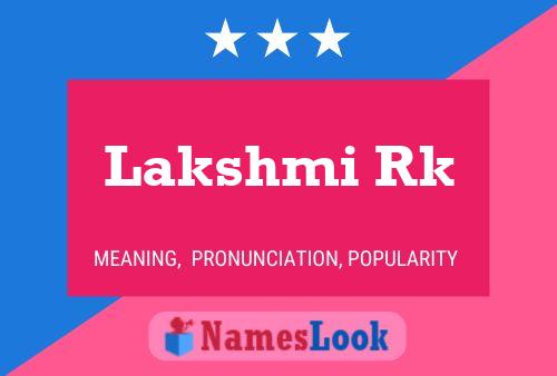 Постер имени Lakshmi Rk