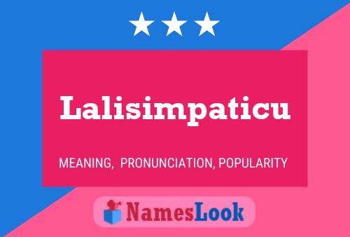 Постер имени Lalisimpaticu