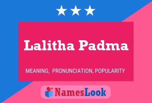 Постер имени Lalitha Padma