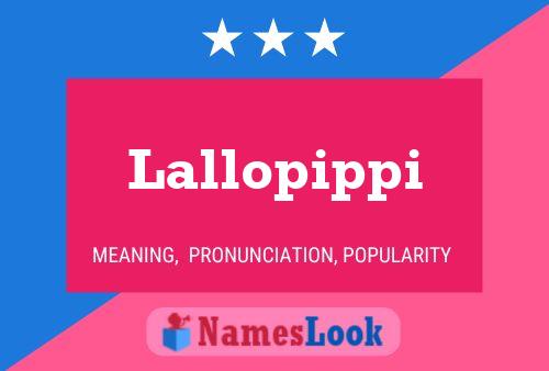 Постер имени Lallopippi