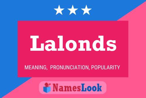 Постер имени Lalonds