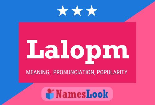 Постер имени Lalopm