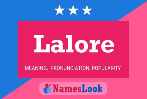 Постер имени Lalore