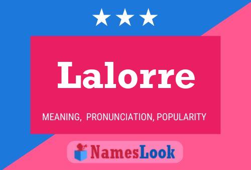 Постер имени Lalorre