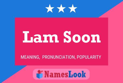 Постер имени Lam Soon