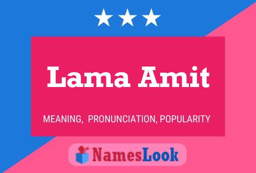 Постер имени Lama Amit