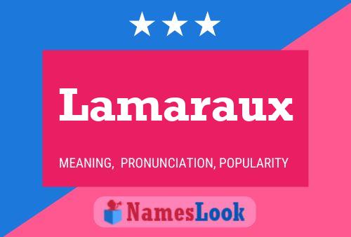 Постер имени Lamaraux