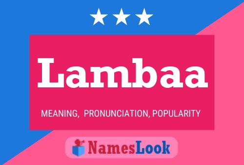 Постер имени Lambaa