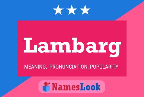 Постер имени Lambarg