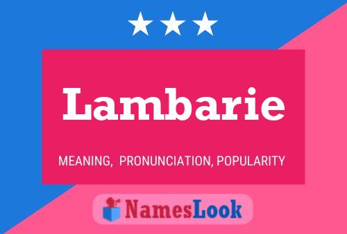 Постер имени Lambarie