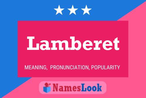 Постер имени Lamberet