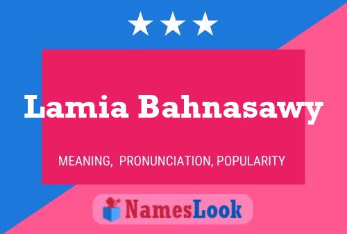 Постер имени Lamia Bahnasawy