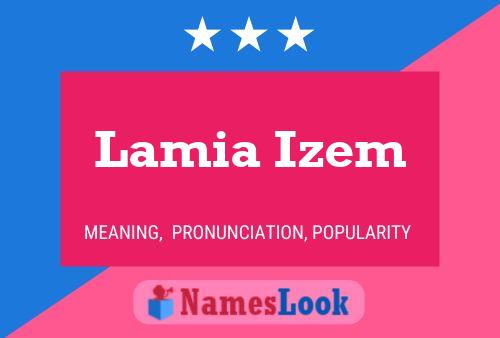 Постер имени Lamia Izem