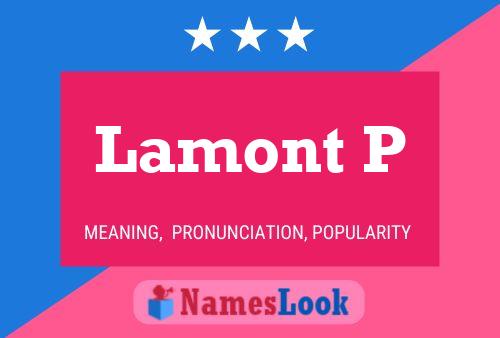 Постер имени Lamont P