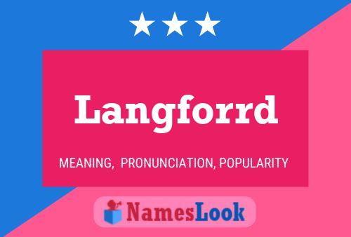 Постер имени Langforrd