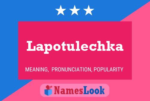 Постер имени Lapotulechka