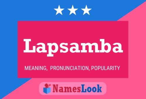 Постер имени Lapsamba