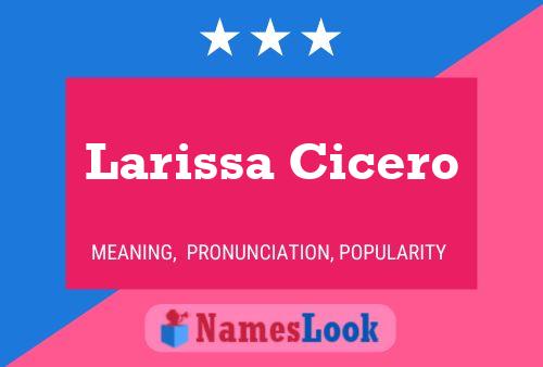 Постер имени Larissa Cicero