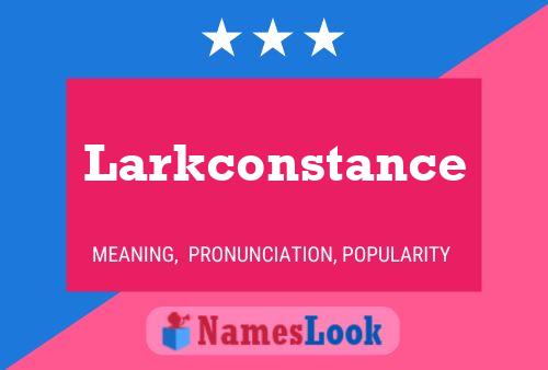 Постер имени Larkconstance