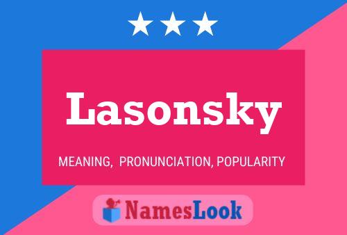 Постер имени Lasonsky