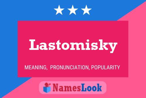 Постер имени Lastomisky