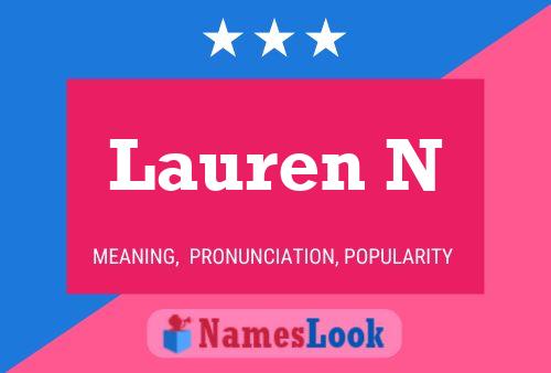 Постер имени Lauren N