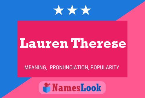 Постер имени Lauren Therese