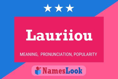 Постер имени Lauriiou