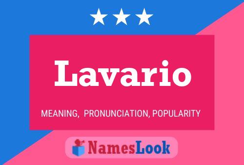 Постер имени Lavario